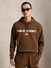 Polo Ralph Lauren Brown Polo Sport Logo Hoodie - Image 3 of 6