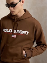 Polo Ralph Lauren Brown Polo Sport Logo Hoodie - Image 5 of 6