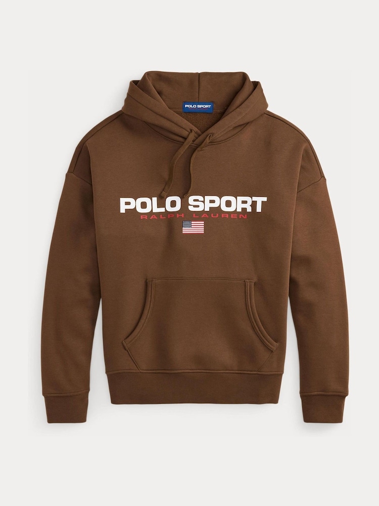 Polo Ralph Lauren Brown Polo Sport Logo Hoodie - Image 6 of 6 Polo Ralph Lauren Brown Polo Sport Logo Hoodie - Image 6 of 6