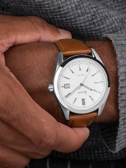 Accurist Mens Brown Everyday Leather Strap Analogue Watch - Image 7 of 7