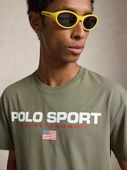 Polo Ralph Lauren Green Sport Logo T-Shirt - Image 3 of 5