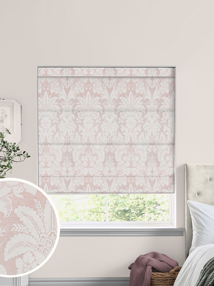 Laura Ashley Pink Martigues Made To Measure Roman Blinds - Image 1 of 6