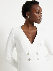 River Island White Blazer Dress - Image 4 of 5