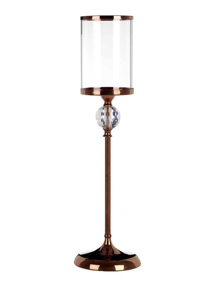 Fifty Five South Bronze Complements Large Pillar Candle Holder - Image 2 of 2