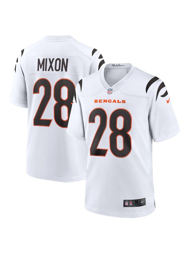 Nike White NFL Cincinnati Bengals Game Road Jersey - Joe Mixon - Image 1 of 3