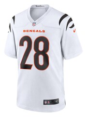 Nike White NFL Cincinnati Bengals Game Road Jersey - Joe Mixon - Image 2 of 3