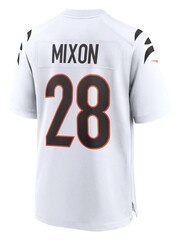 Nike White NFL Cincinnati Bengals Game Road Jersey - Joe Mixon - Image 3 of 3