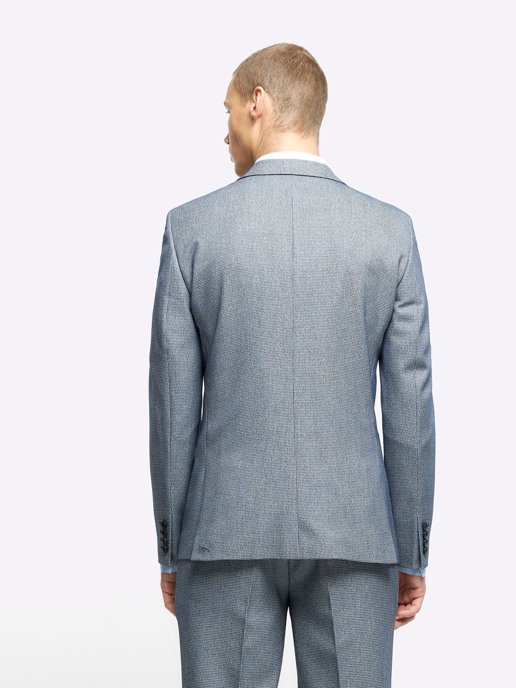 River island light blue suit 2025