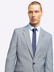 River Island Skinny Fit moška obleka droben zobčasti karo kotna; suknjič - Slika 4 iz 6