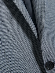River Island Skinny Fit moška obleka droben zobčasti karo kotna; suknjič - Slika 6 iz 6