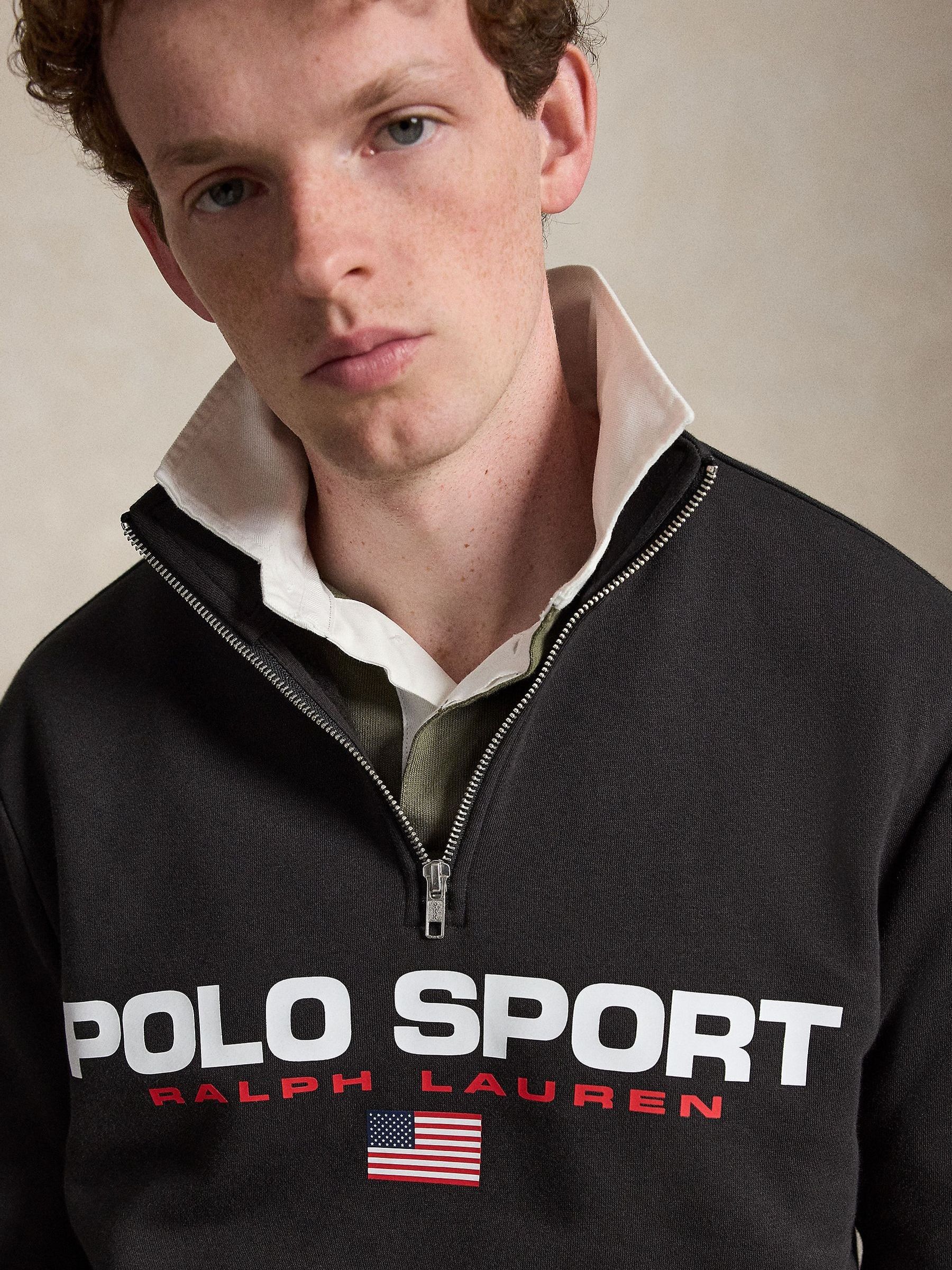 Buy Polo Ralph Lauren Black Polo Sport Fleece Quater Zip