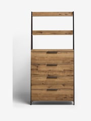 Dark Natural Bronx Ladder Oak Effect Chest of Drawers - Image 8 of 12