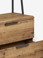 Dark Natural Bronx Ladder Oak Effect Chest of Drawers - Image 10 of 12