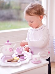 JoJo Maman Bébé Pretty Wooden Tea Set - Image 3 of 5