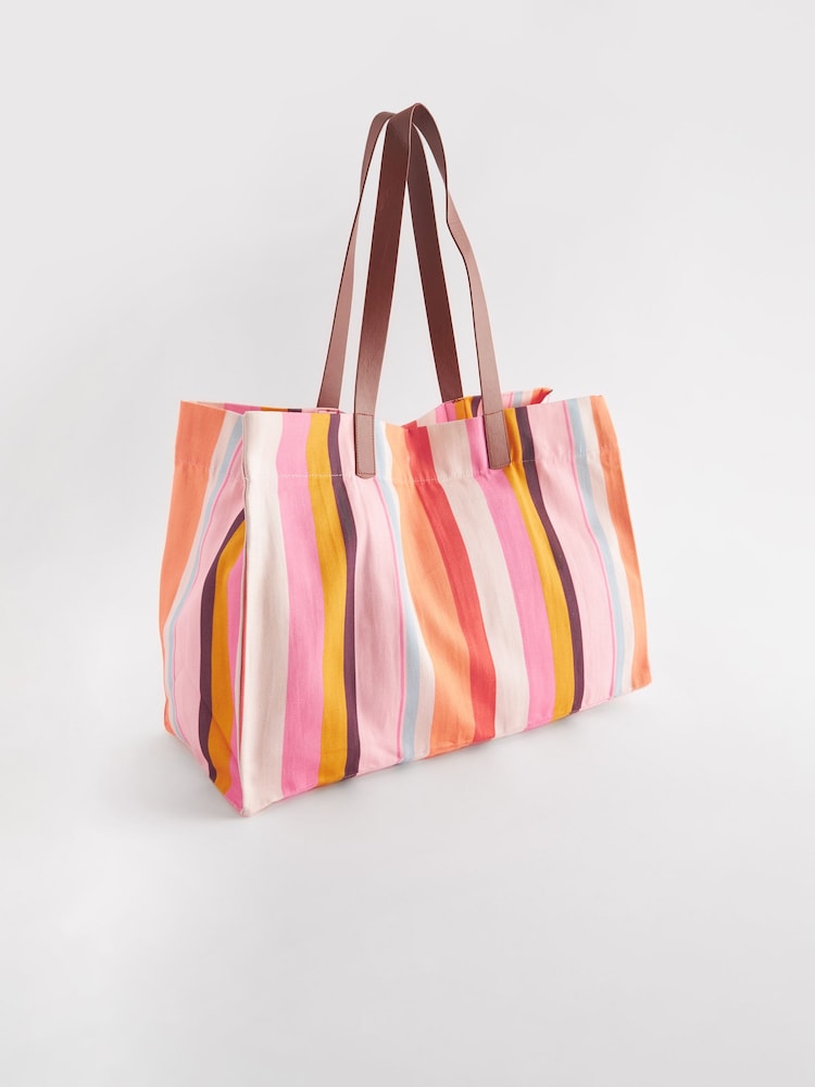 Multi Striped Beach Bag - Image 5 of 8