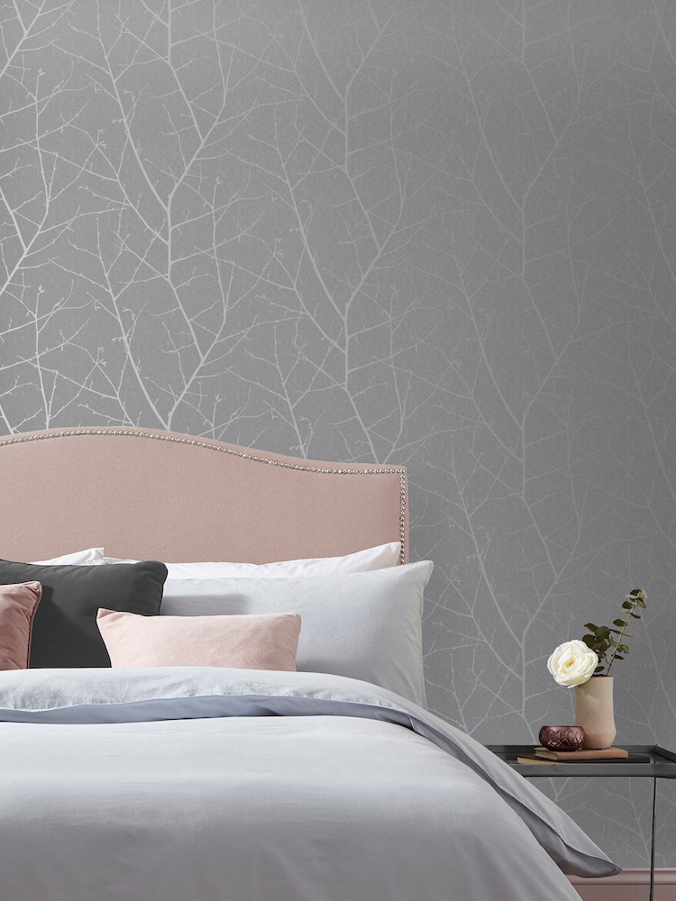 Graham & Brown Grey Boreas 10M Wallpaper - Image 1 of 3