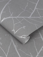 Graham & Brown Grey Boreas 10M Wallpaper - Image 2 of 3