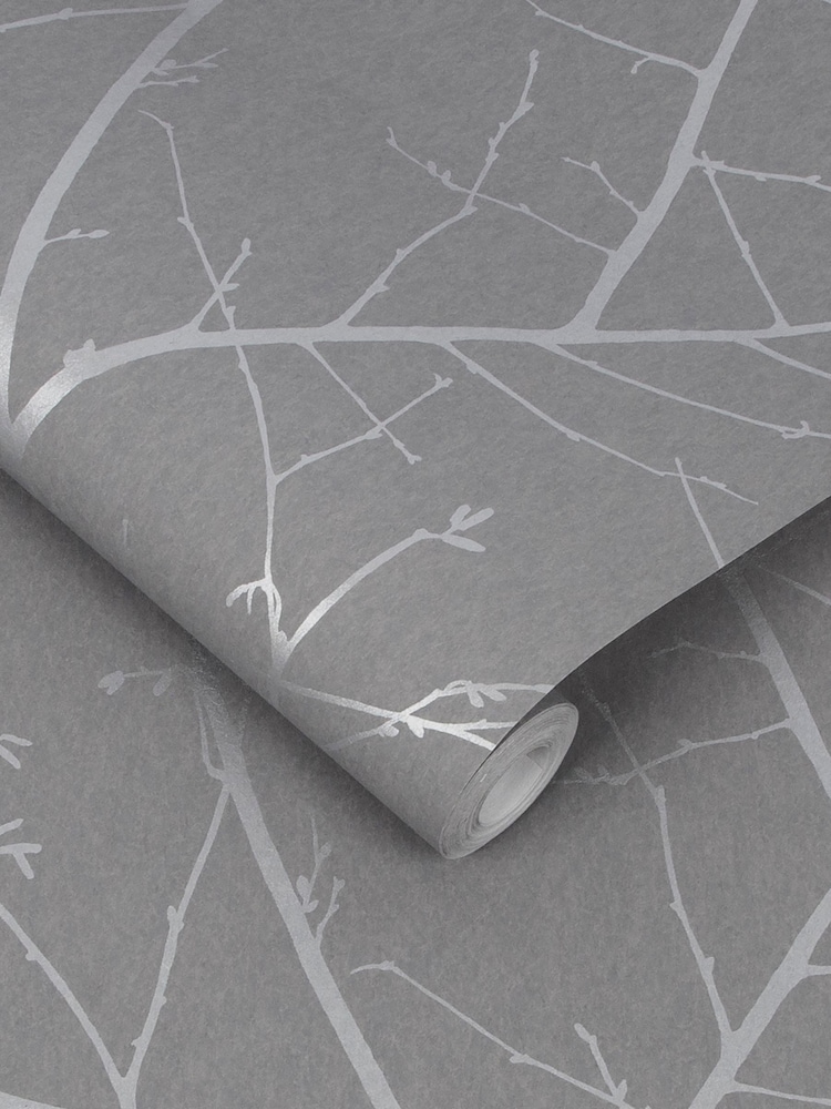 Graham & Brown Grey Boreas 10M Wallpaper - Image 2 of 3