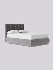 Swoon Easy Velvet Silver Grey Porlock Divan Bed - Image 8 of 8