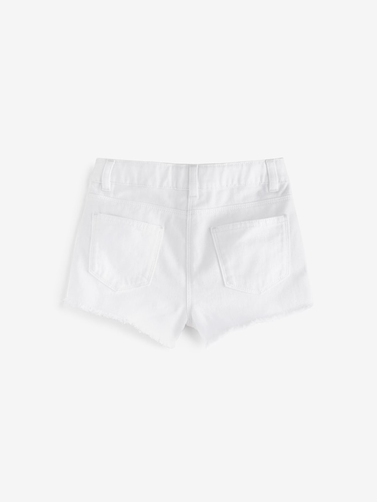 Blanco - Frayed Edge Denim Shorts (3-16yrs) - Imagen 6 de 6