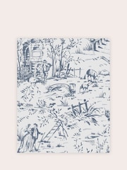 Laura Ashley Dark Seaspray Toile de Jouy 10M Wallpaper - Image 2 of 4