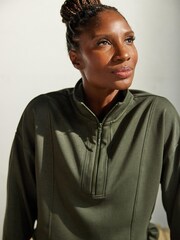 Khaki Green Next Active Yoga Slinky Top - Image 4 of 6