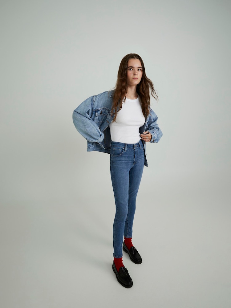 Levi's® Blue Wave Mid 721™ High Rise Skinny Jeans - Image 2 of 10