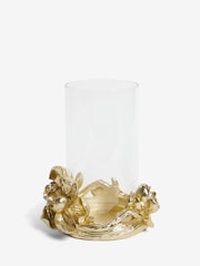 Gold Magnolia Flower Hurricane Candle Holder - Image 4 of 4
