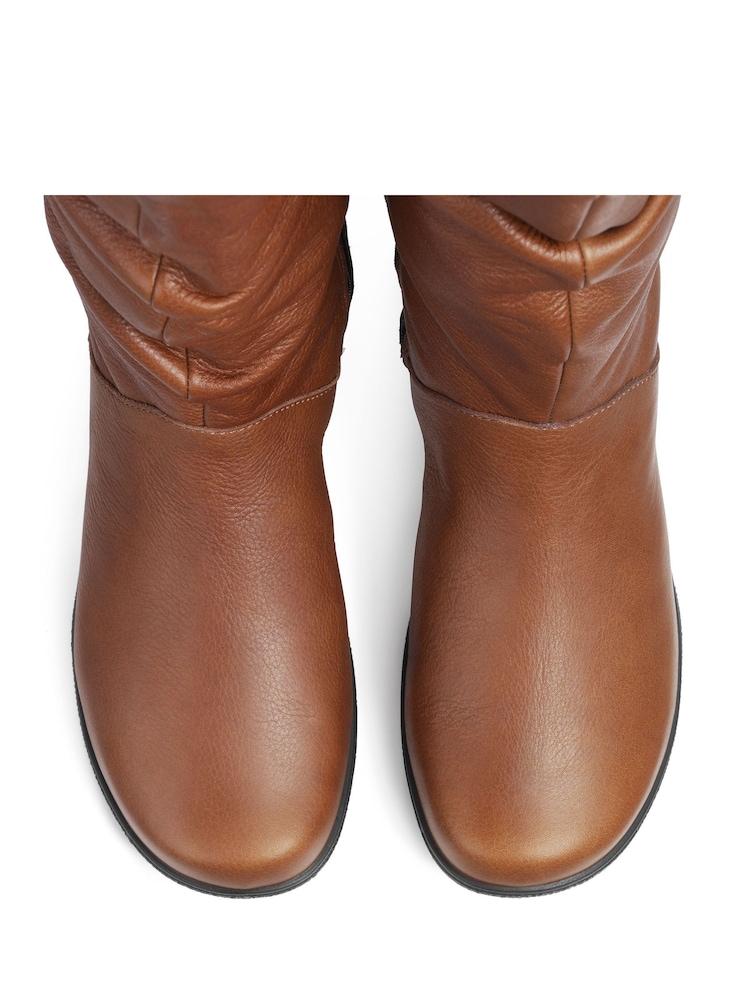 Hotter Tan Brown Regular Fit Derrymore II Zip-Fastening Boots - Image 3 of 3