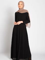 Aab Black Pleat Maxi Dress - Image 3 of 5