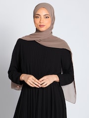 Aab Black Pleat Maxi Dress - Image 4 of 5