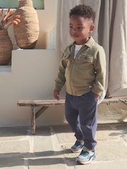 Green/Navy Blue Jersey Shirt and Jogger Set (3mths-7yrs) - Image 1 of 6