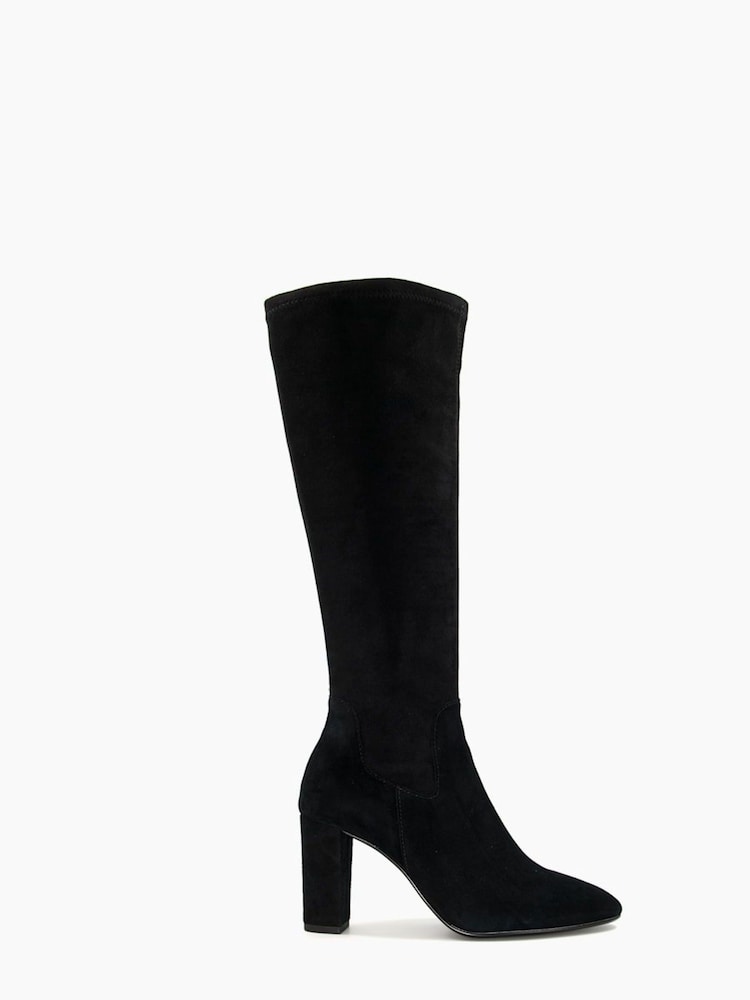Dune London Black Siren Stretch Knee High Boots - Image 2 of 5 Dune London Black Siren Stretch Knee High Boots - Image 2 of 5
