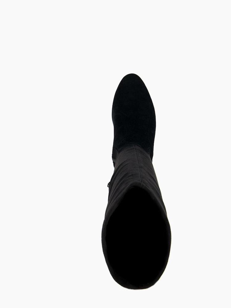Dune London Black Siren Stretch Knee High Boots - Image 5 of 5