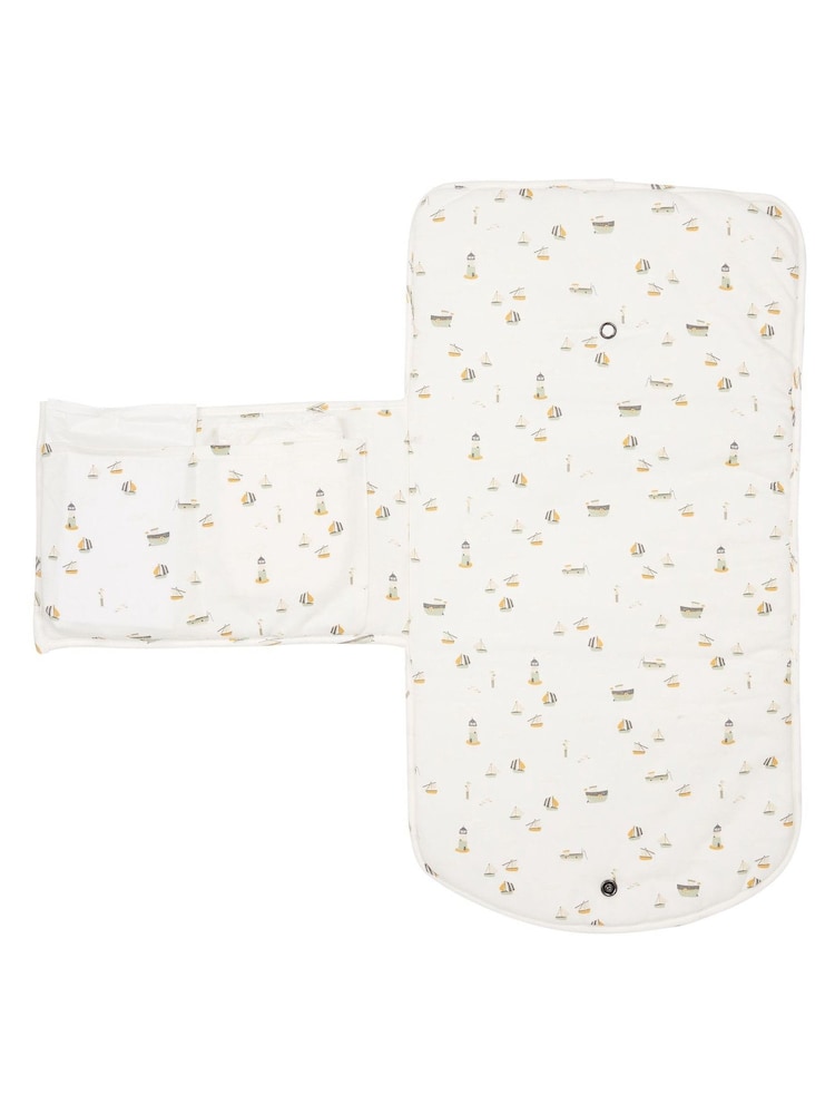 Little Dutch White Sailors Bay White Changing Pad - Image 2 of 3