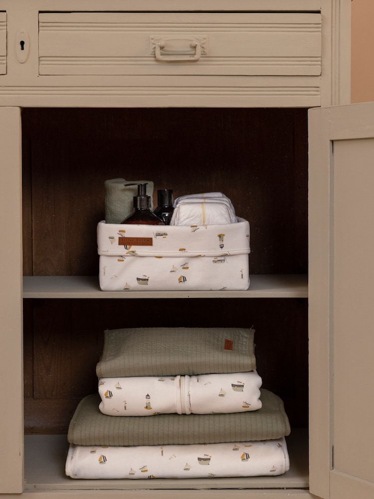 Little Dutch White Sailors Bay White Changing Pad - Image 3 of 3