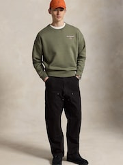 Polo Ralph Lauren Green Polo Sport Fleece Sweatshirt - Image 4 of 4