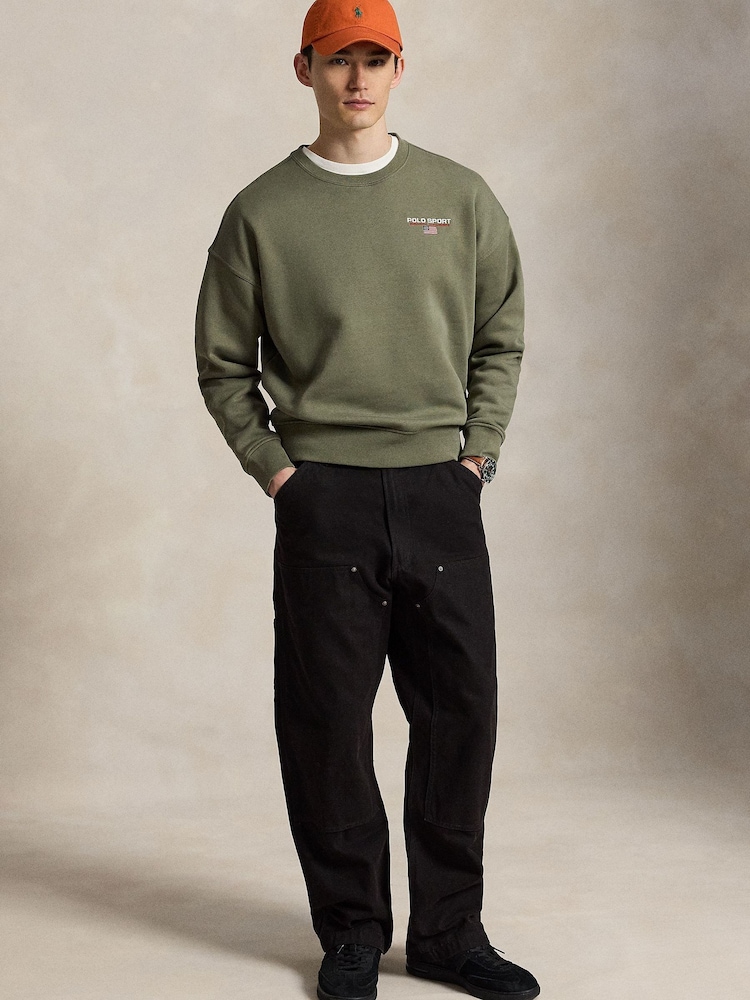 Polo Ralph Lauren Green Polo Sport Fleece Sweatshirt - Image 4 of 4 Polo Ralph Lauren Green Polo Sport Fleece Sweatshirt - Image 4 of 4