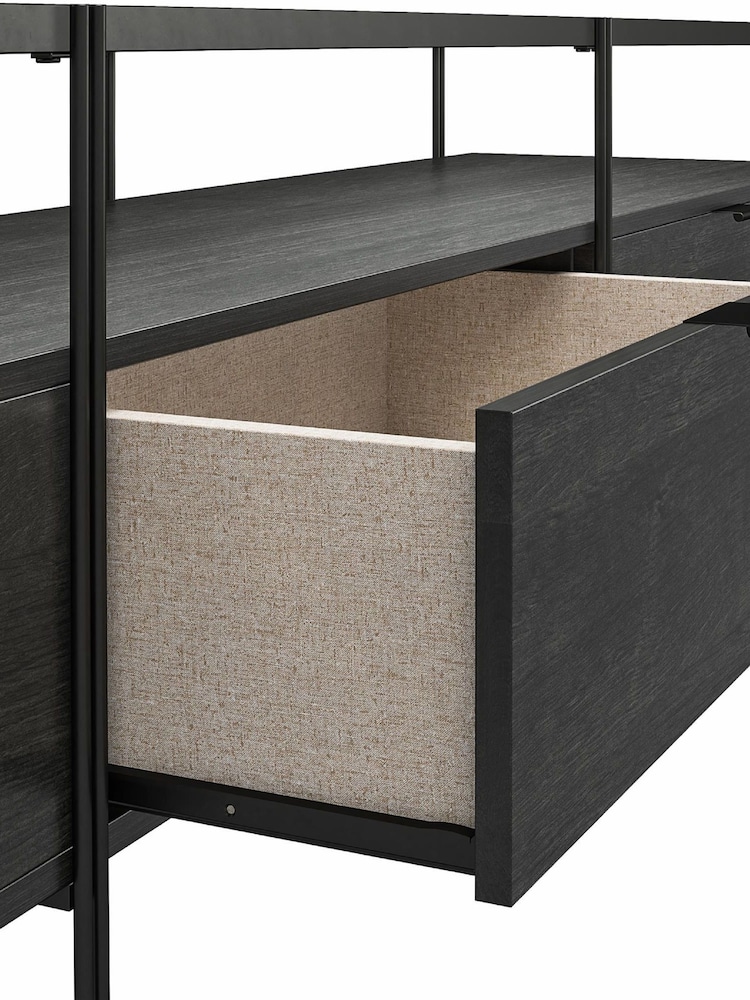 Dorel Home Black Europe Wainwright TV Stand 60in - Image 4 of 4