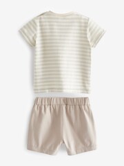 Stone Natural Elephant Baby T-Shirt And Shorts 2 Piece Set - Image 4 of 4