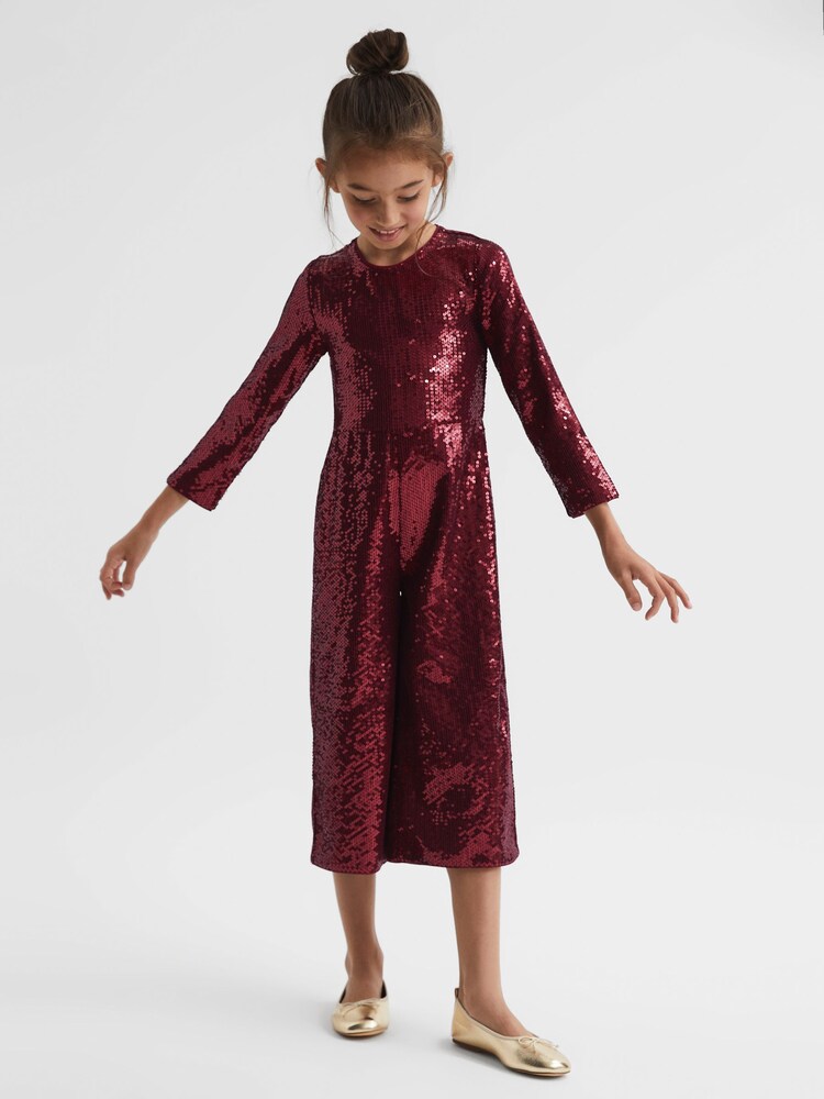 Reiss Berry Sirra Junior Sequin Jumpsuit - Image 1 of 6
