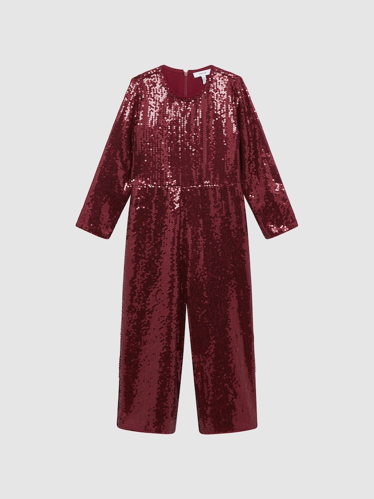 Reiss Berry Sirra Junior Sequin Jumpsuit - Image 2 of 6