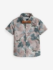 Rose/vison - Ensemble gilet, chemise et nœud papillon (3 mois-9 ans) - Image 3 of 3