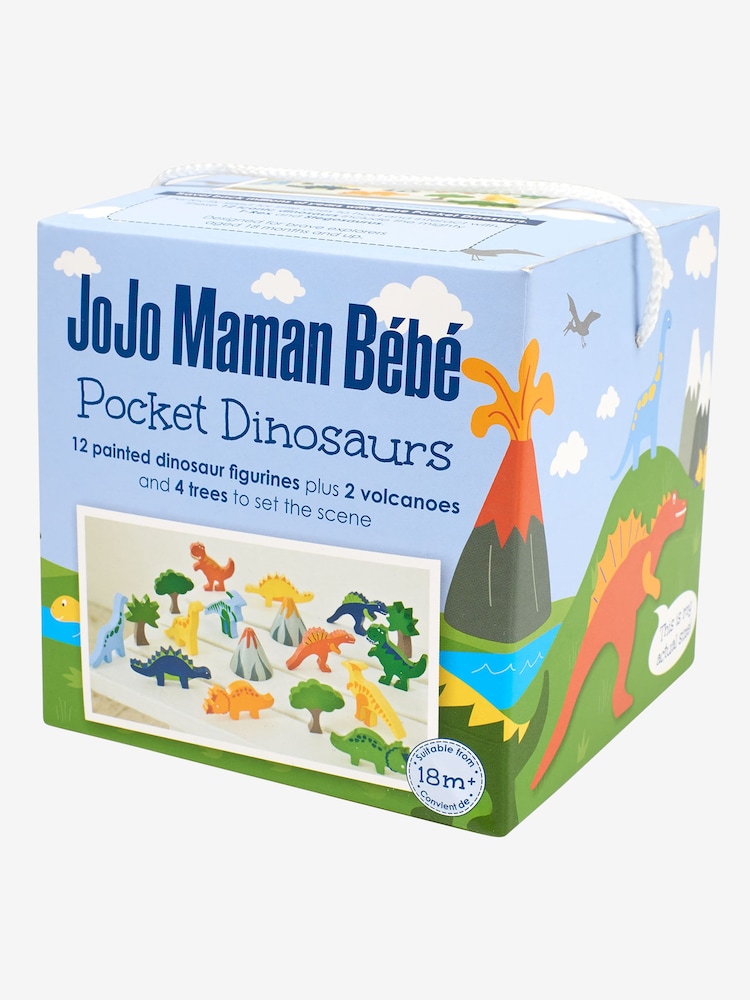 JoJo Maman Bébé Dinosaur Print Pocket Set - Image 3 of 3