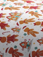 Fusion Red Fusion Gingerbread Christmas Duvet Cover and Pillowcase Set - Image 3 of 3