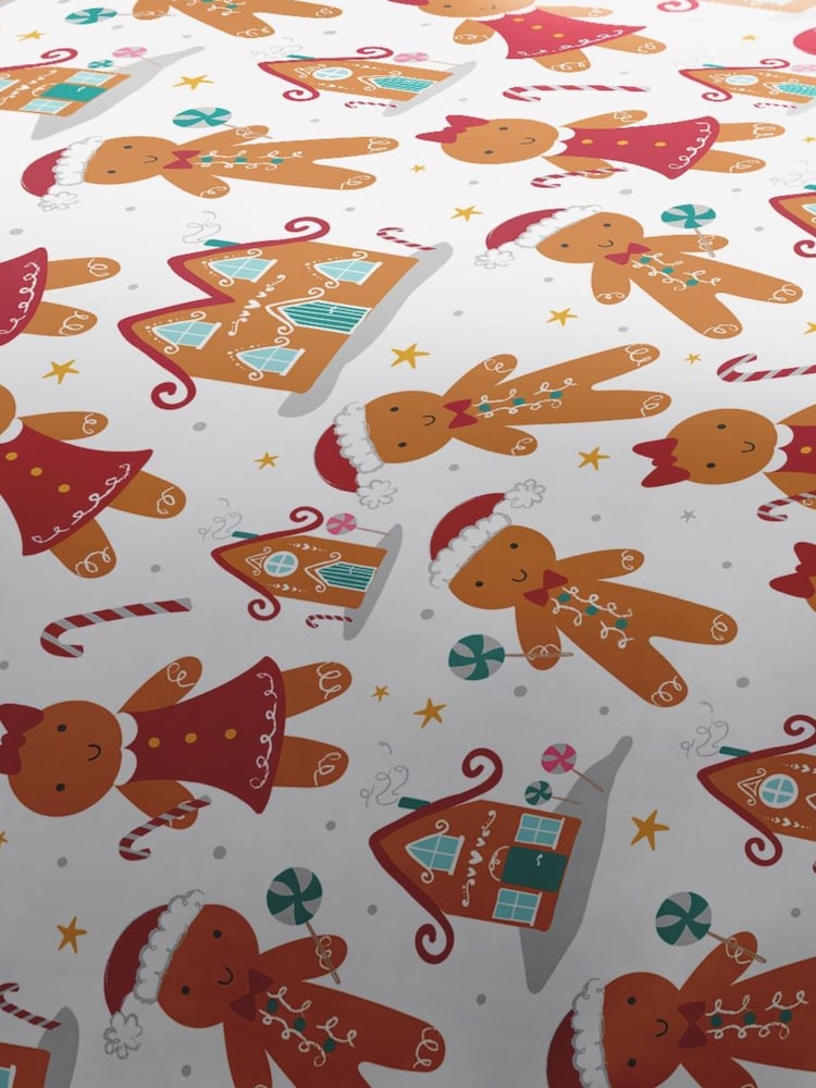 Fusion Red Fusion Gingerbread Christmas Duvet Cover and Pillowcase Set - Image 3 of 3 Fusion Red Fusion Gingerbread Christmas Duvet Cover and Pillowcase Set - Image 3 of 3