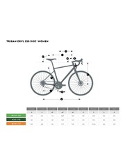 Decathlon Womens Blue Triban RC 520 Size XS Road Bike - Image 6 of 6