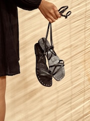 Manebi Leather Ankle Strap Sandals - Image 4 of 6