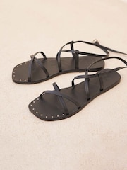 Manebi Leather Ankle Strap Sandals - Image 6 of 6