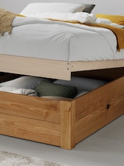 Get Laid Beds Honey Ottoman Storage Square Leg Solid Wood Bed - Image 2 of 4